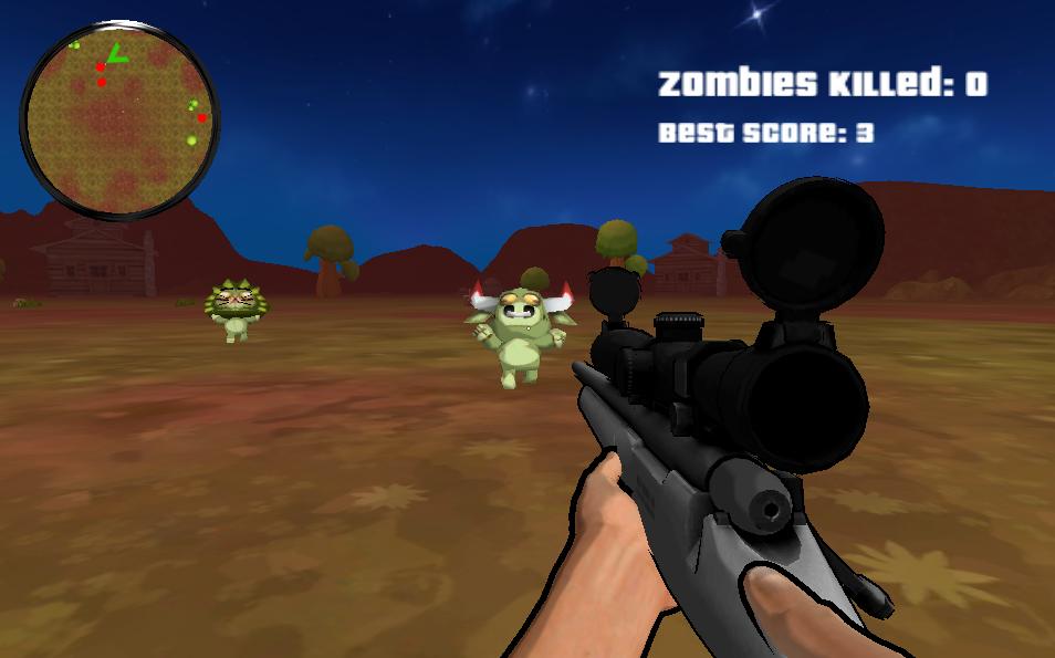 Sniper Attack : Zombie Animals