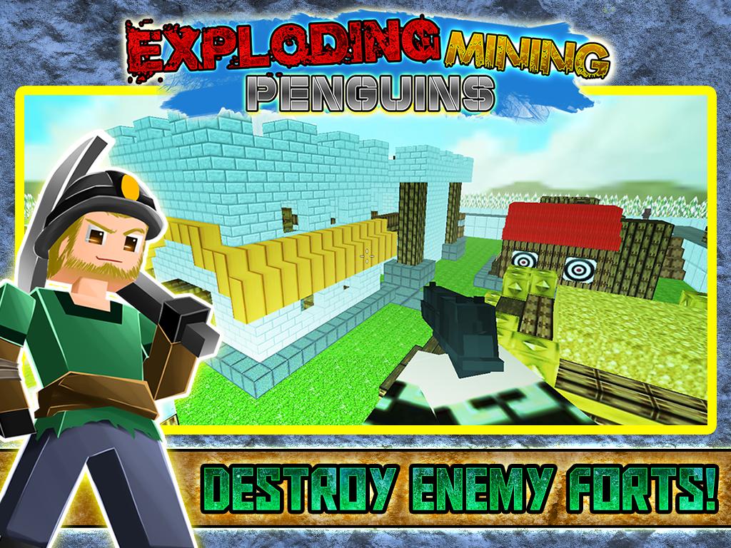 Exploding Mining Penguins