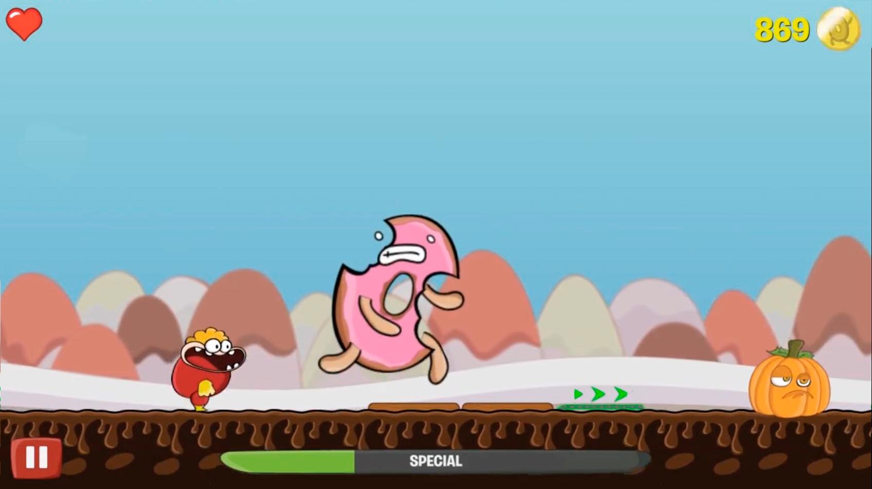 Eat The Donut: 2D Platform Runner