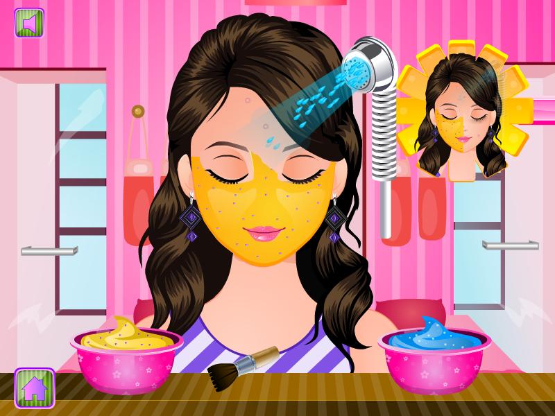 Pregnant woman spa salon games