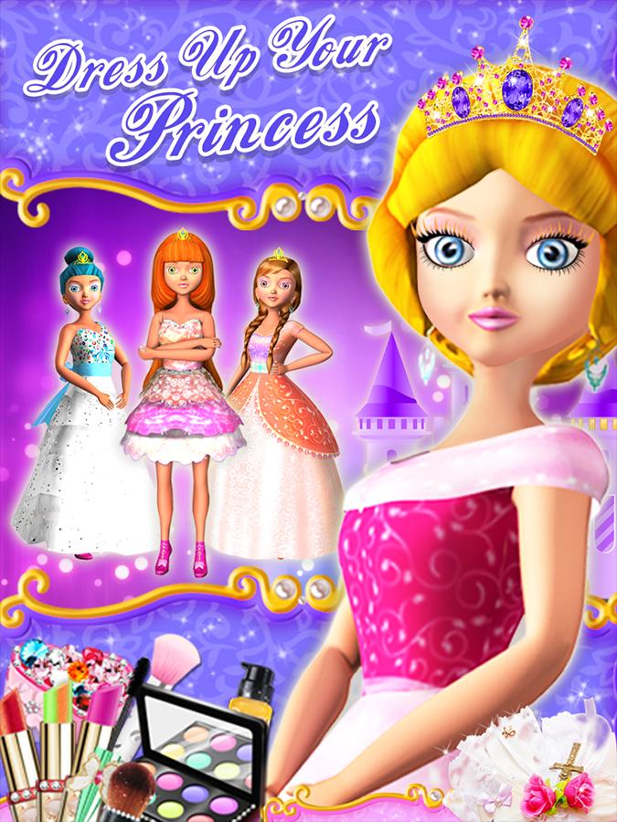 Princess 3D Salon - Girls Game