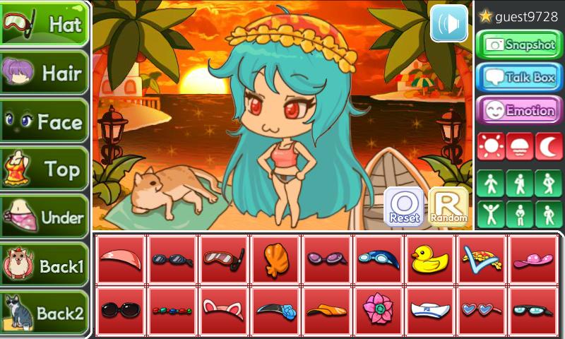 Beach Pretty Girl : dress up game