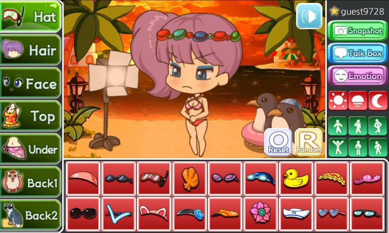 Beach Pretty Girl : dress up game