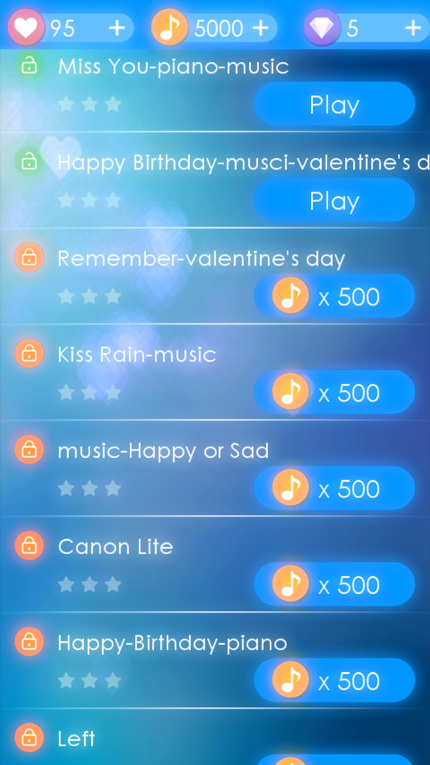 Perfect Piano Tiles valentines