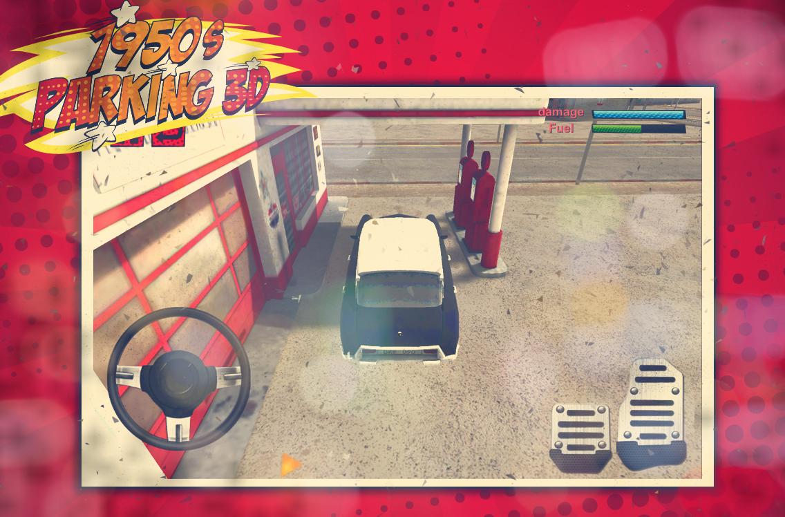 1950 Retro Cars Parking 3D