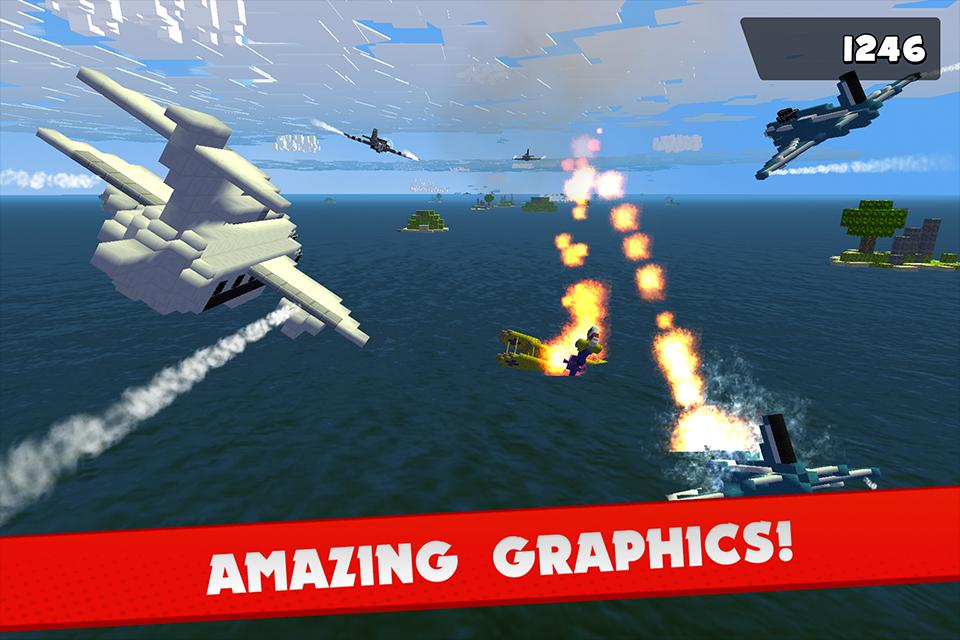 Blocky Cube Air Racer 3D