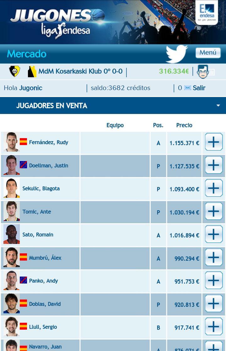 Jugones Liga Endesa