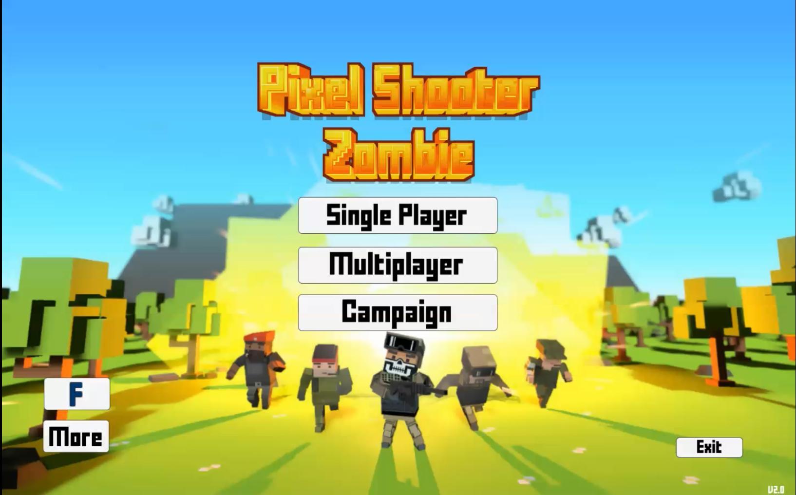 Pixel Shooter Zombie Multiplay