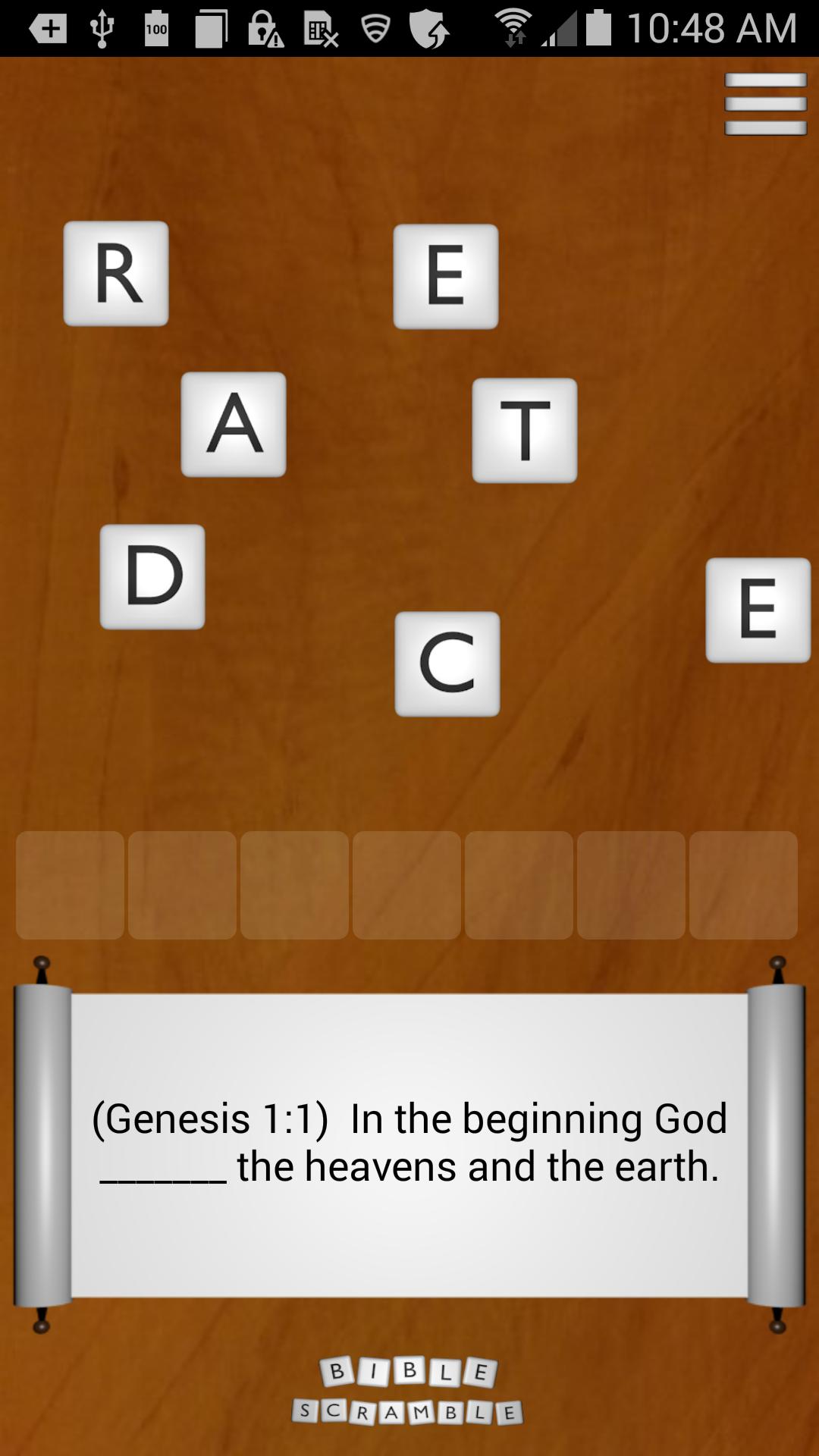 Bible Scramble