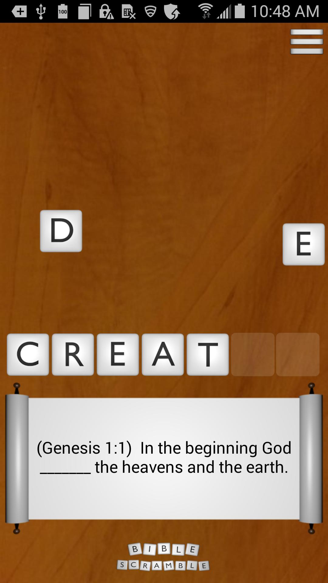 Bible Scramble