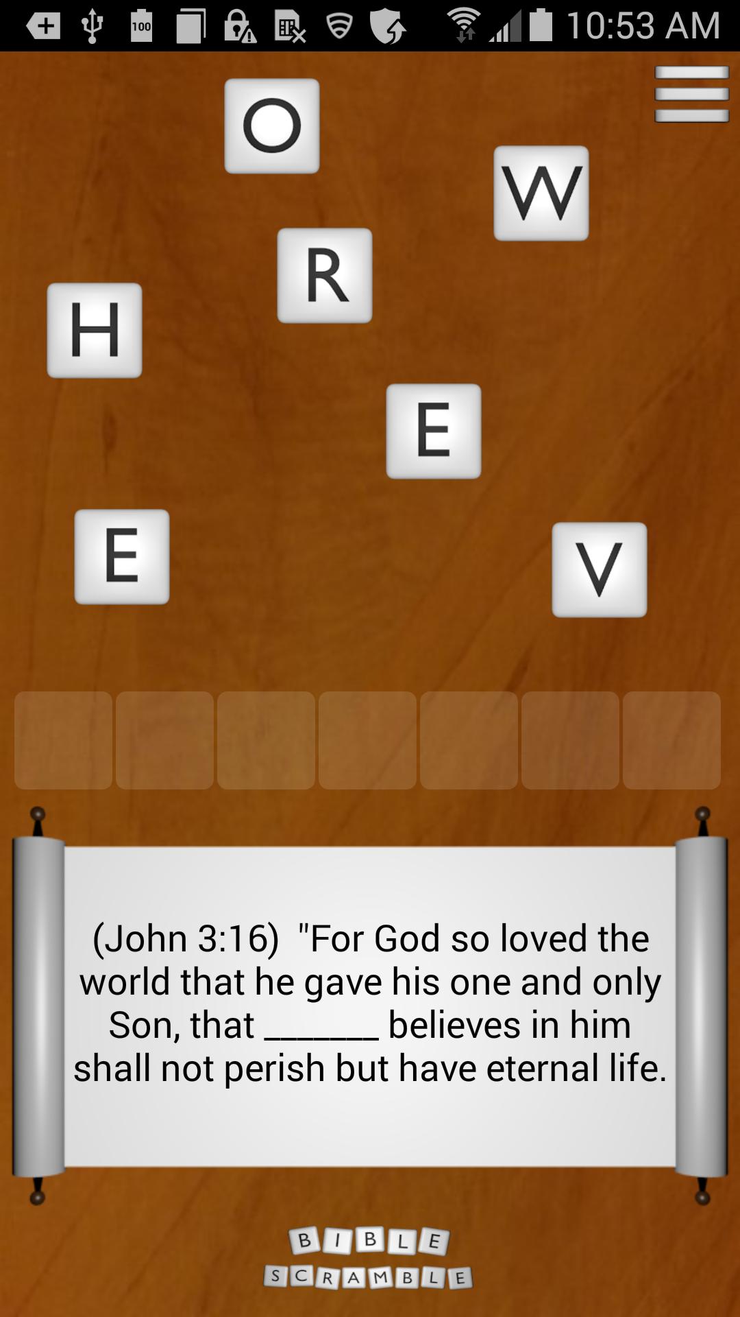 Bible Scramble