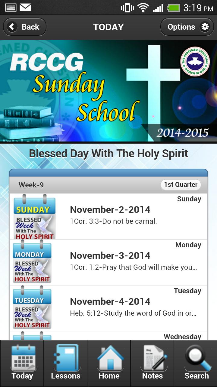 RCCG SUNDAY SCHOOL 2014-2015