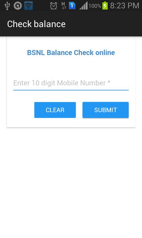 BSNL Balance Checker