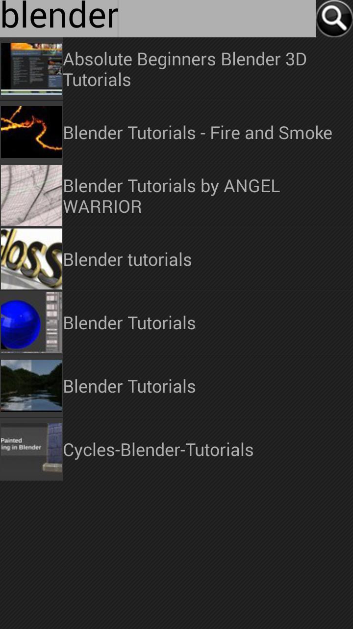 Blender tutorials