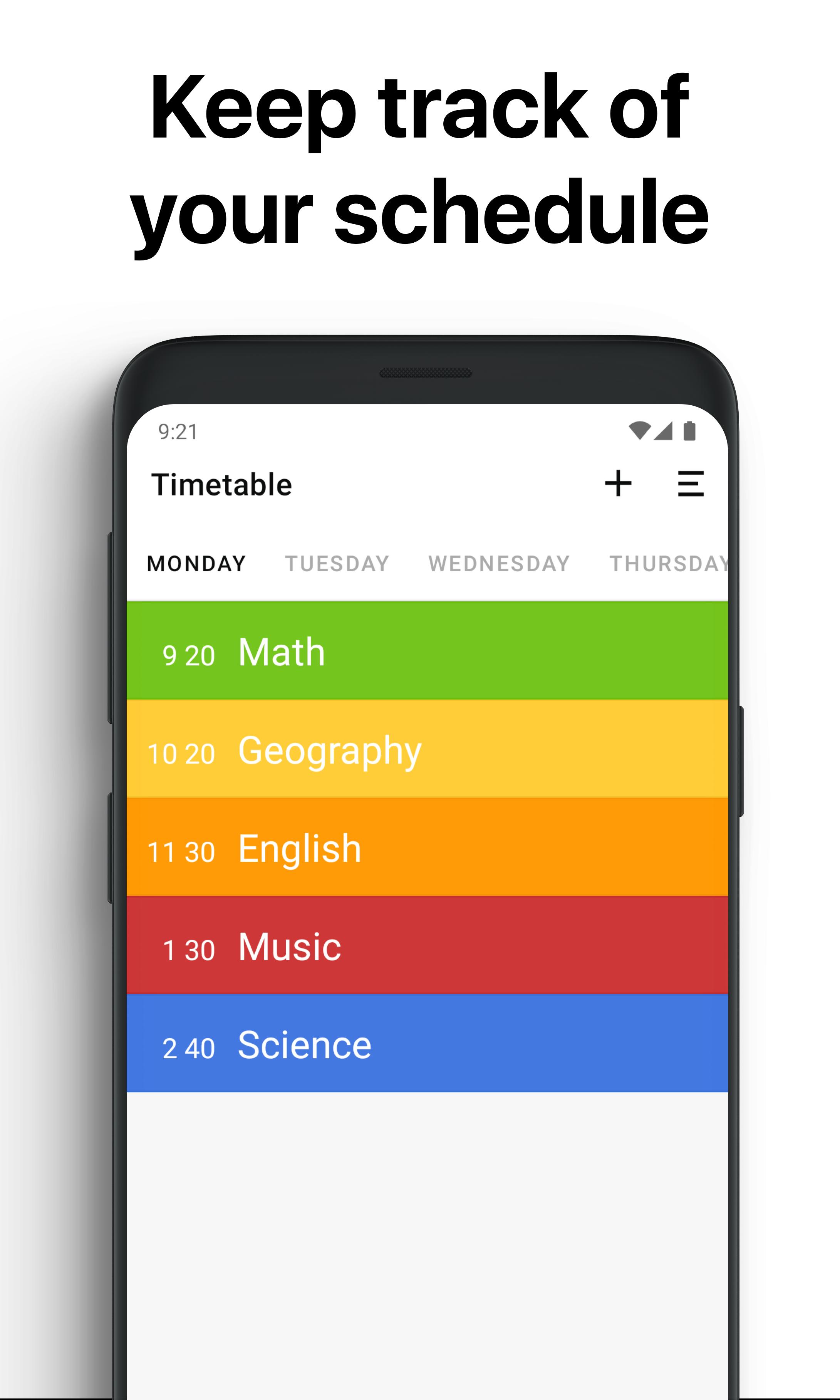 Class Timetable - Schedule App