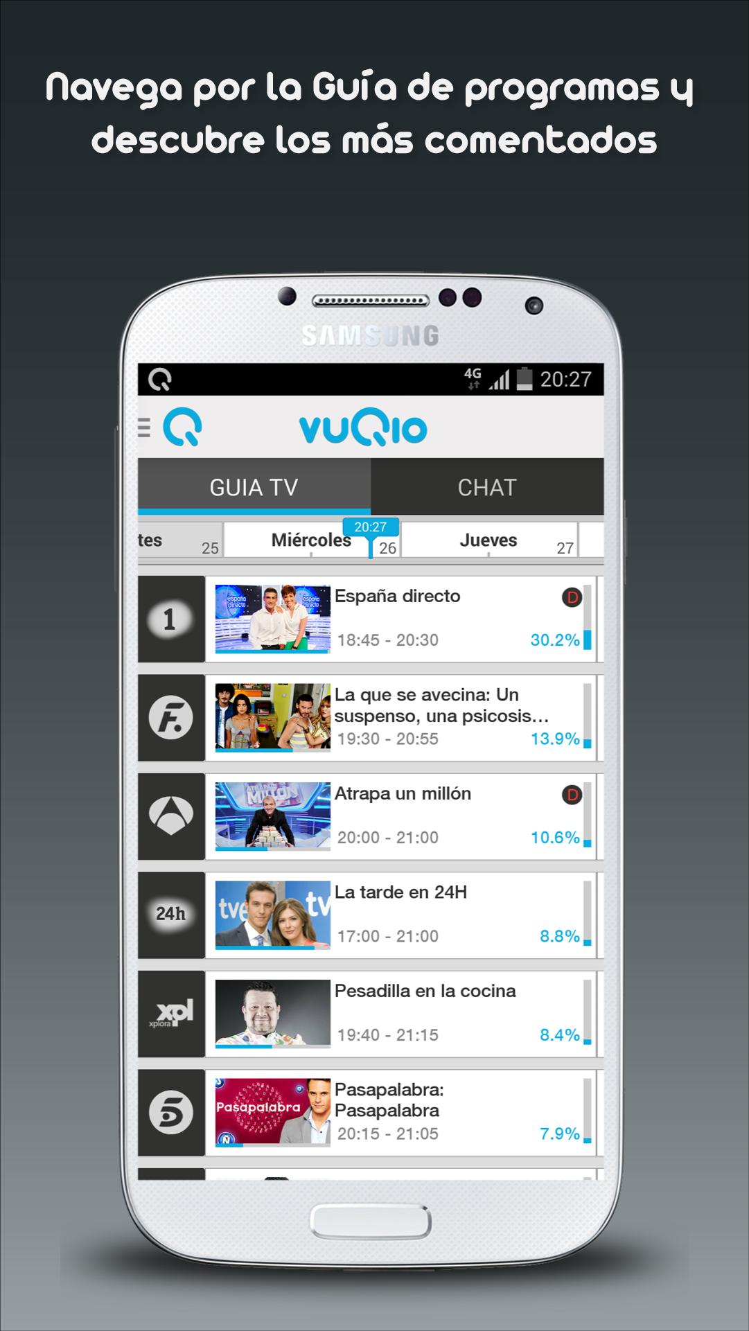 vuQio - Guia TV y Social TV