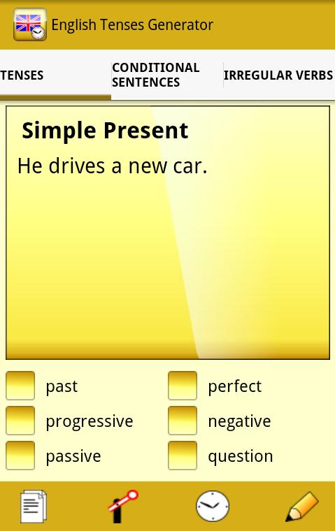 English Tenses Generator