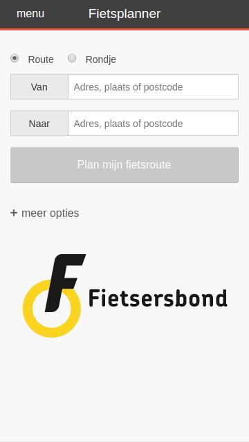 Fietsersbond Routeplanner