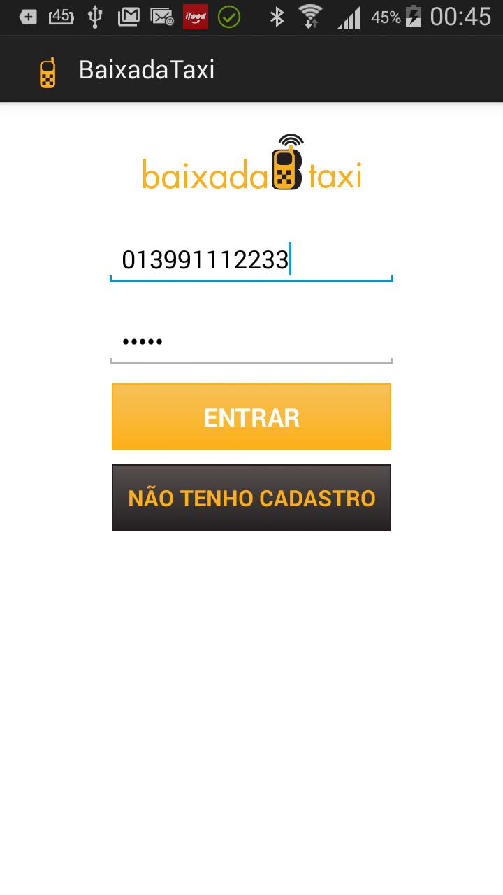 BaixadaTaxi APP Passageiro