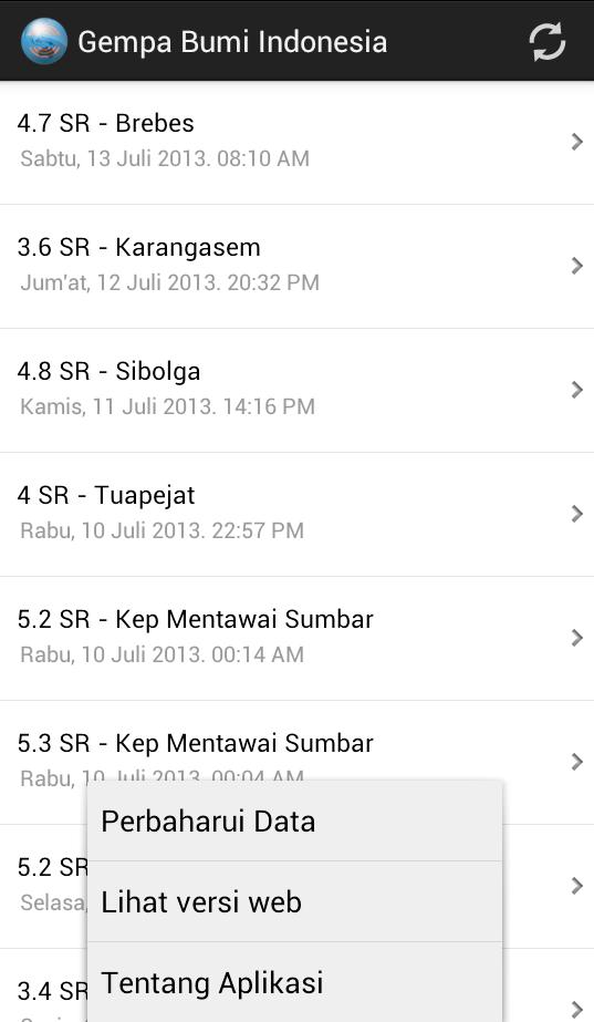 Gempa Bumi Indonesia