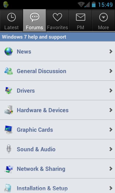 Seven Forums App