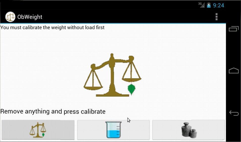 A weight scale for mobiles