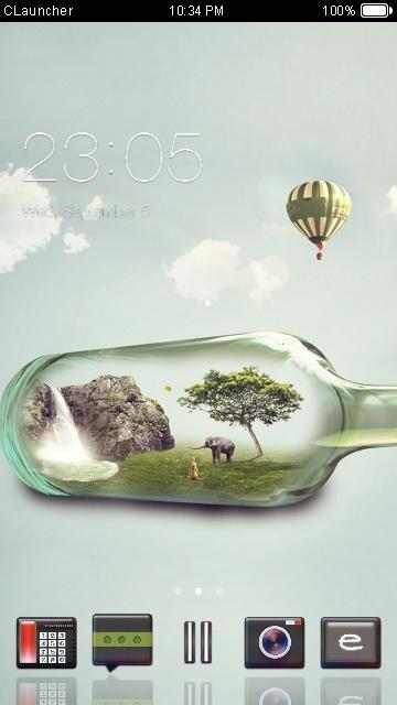 Mini Nature C Launcher Theme