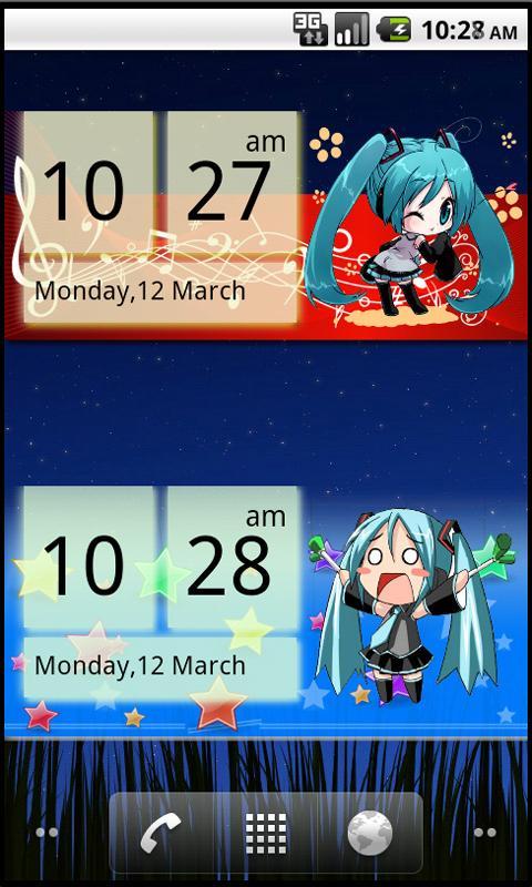 Miku Chibi Clock ( Vocaloid )