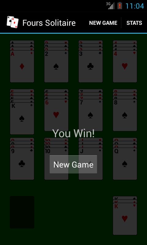 Fours Solitaire