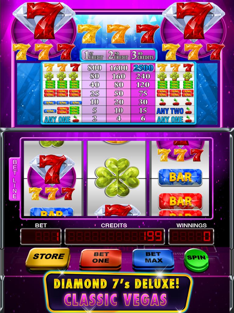 Diamond Double 7's Slots Vegas