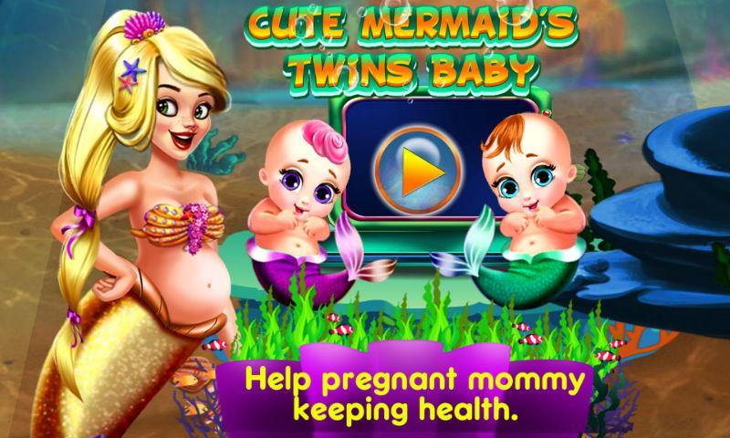 Cute Mermaid's Twins Baby