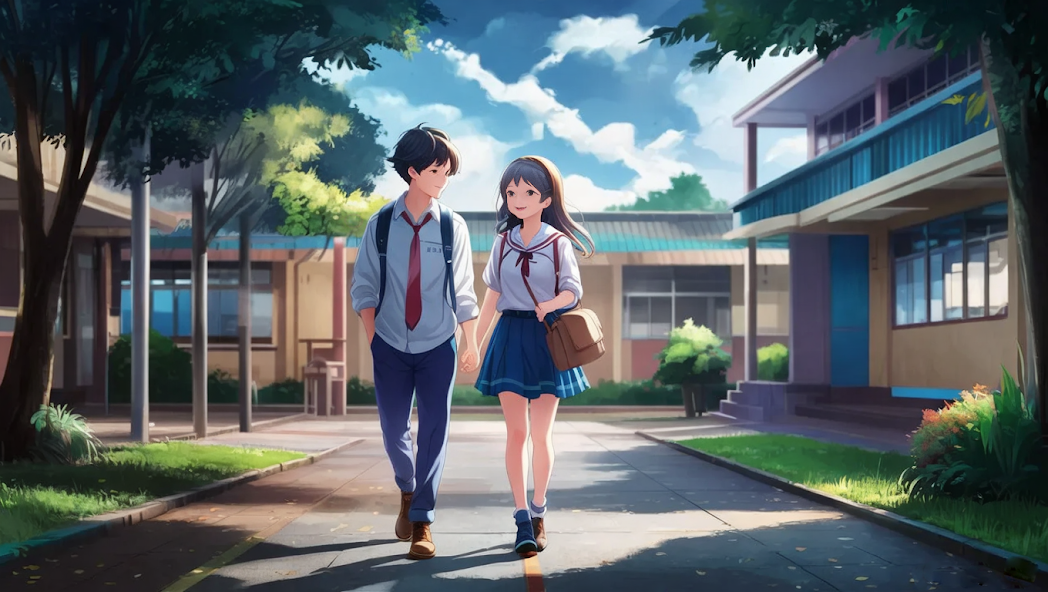 Anime High School Love Story