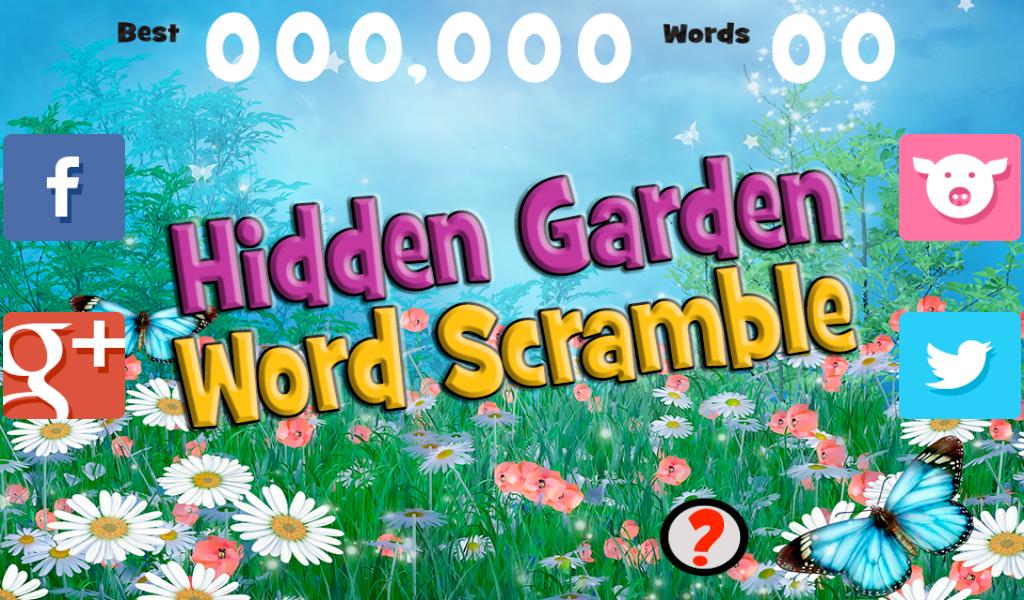 Hidden Garden Word Scramble