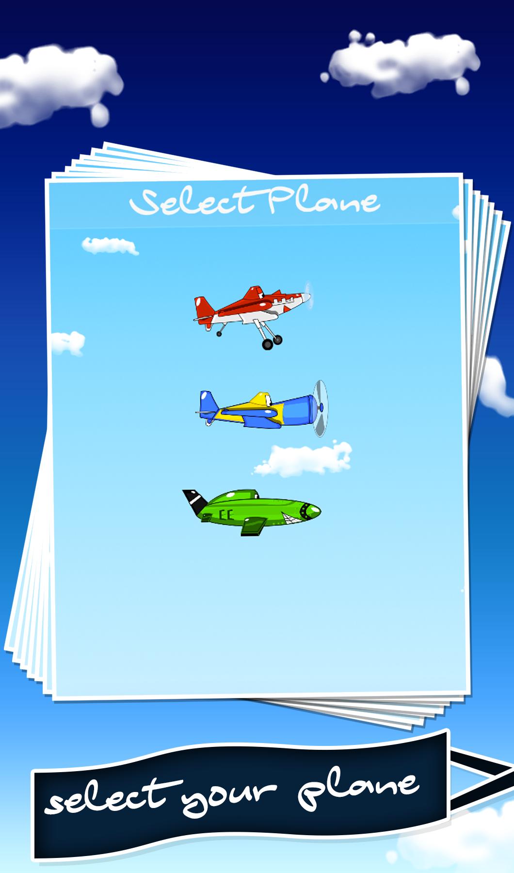 Fly planes in sky