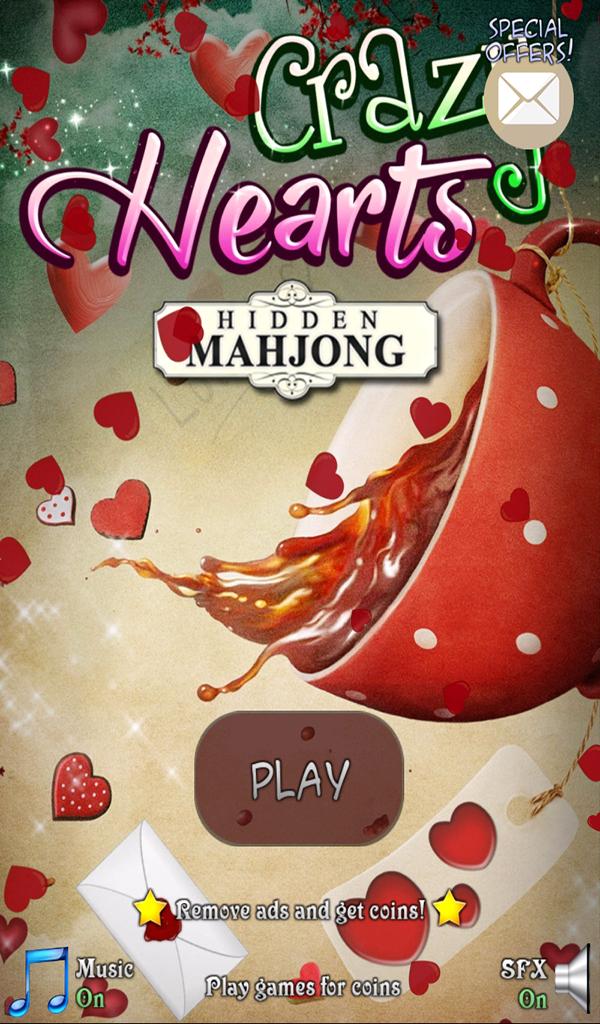 Hidden Mahjong - Crazy Hearts