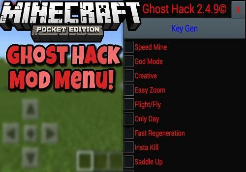 Ghost Hack Mod for MCPE