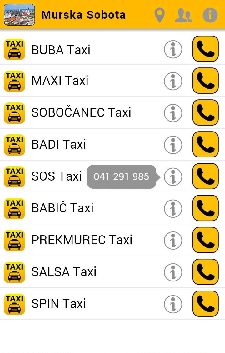 TAXI Pomurje