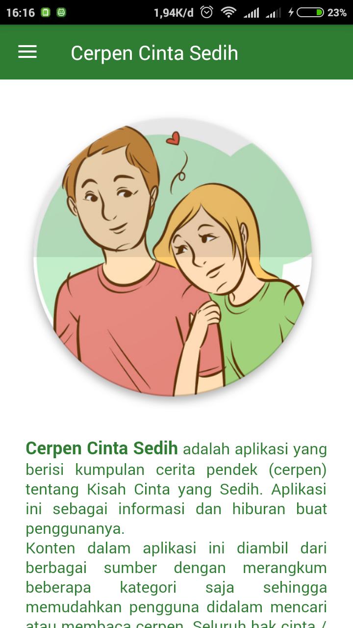 Cerpen Cinta Sedih (Terbaru)