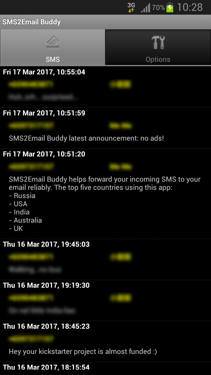 SMS2Email Buddy