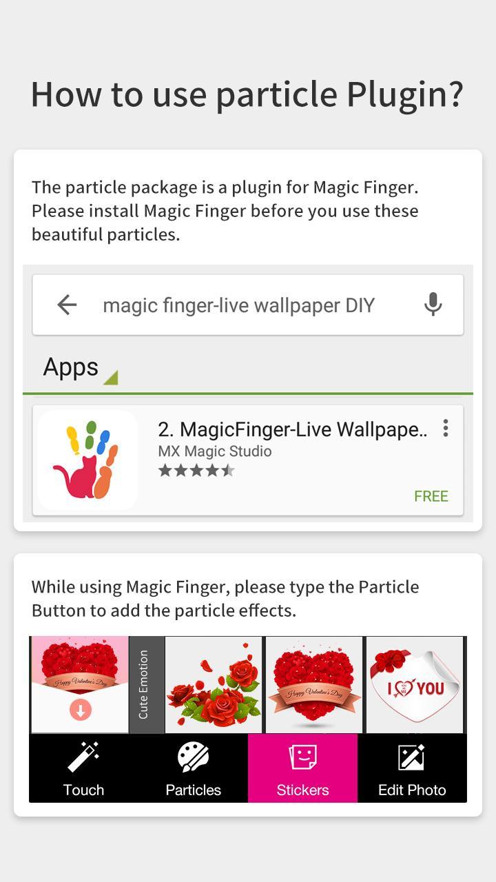 Valentine's day Finger Plugin