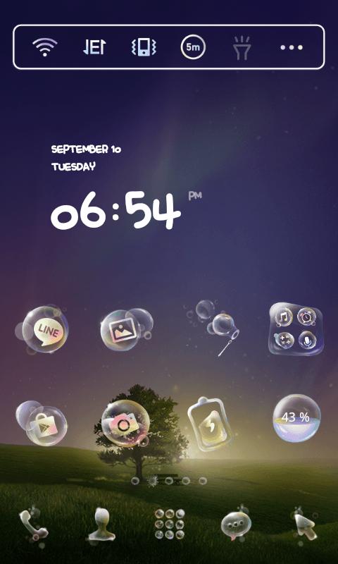 Soap Bubble Dodol Theme