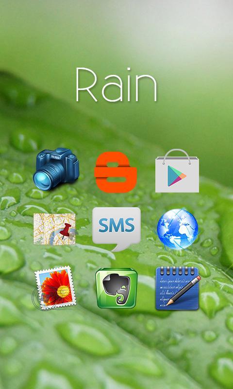 Rain - Solo Launcher Theme