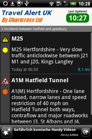 Traffic & Travel Alert UK