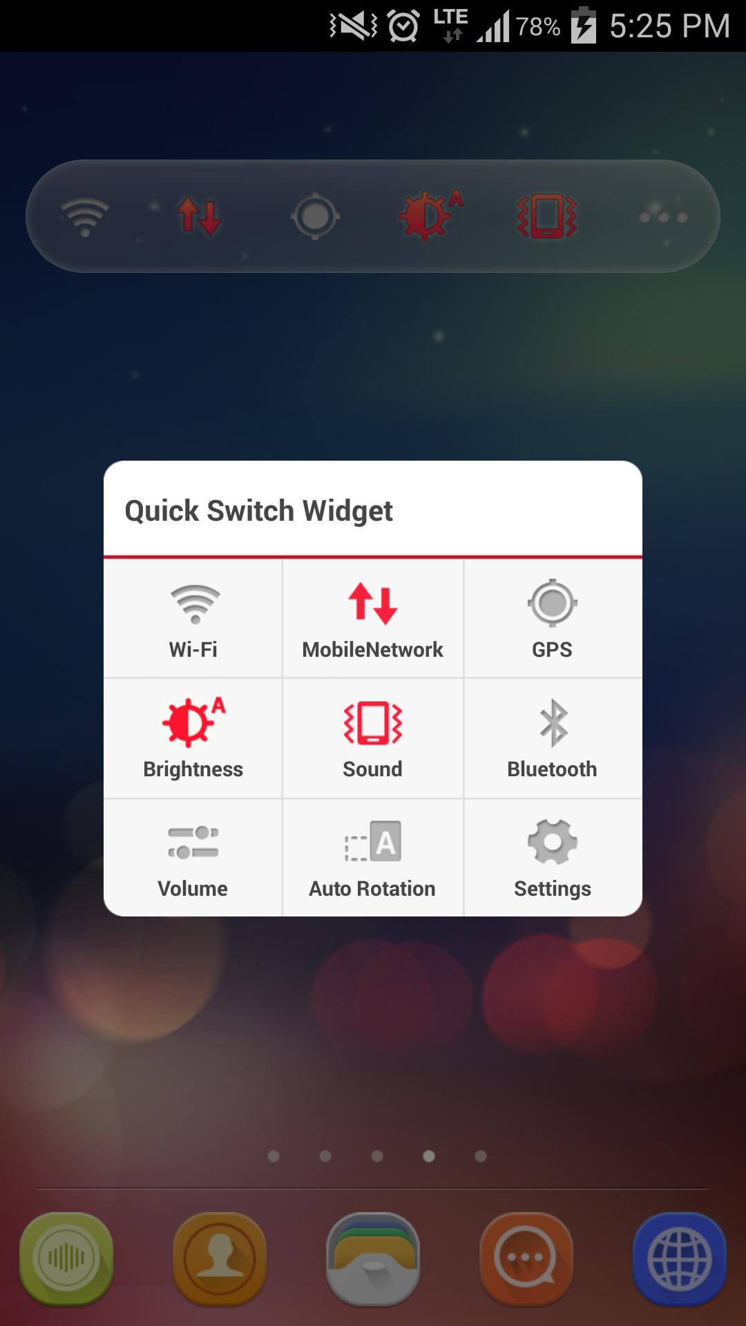 Kia Quick Switch Widget