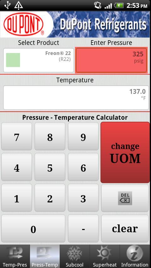 DuPont P/T Calc