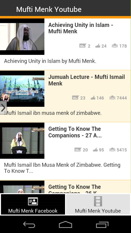 Mufti Menk Social App