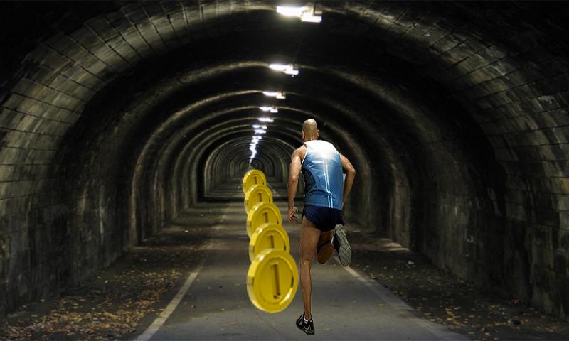 Subway Road Runner Man