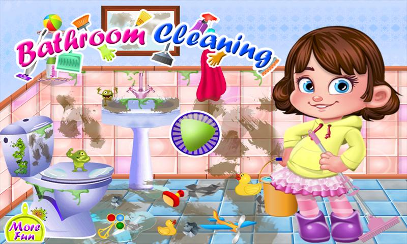 Bathroom cleaning girls games