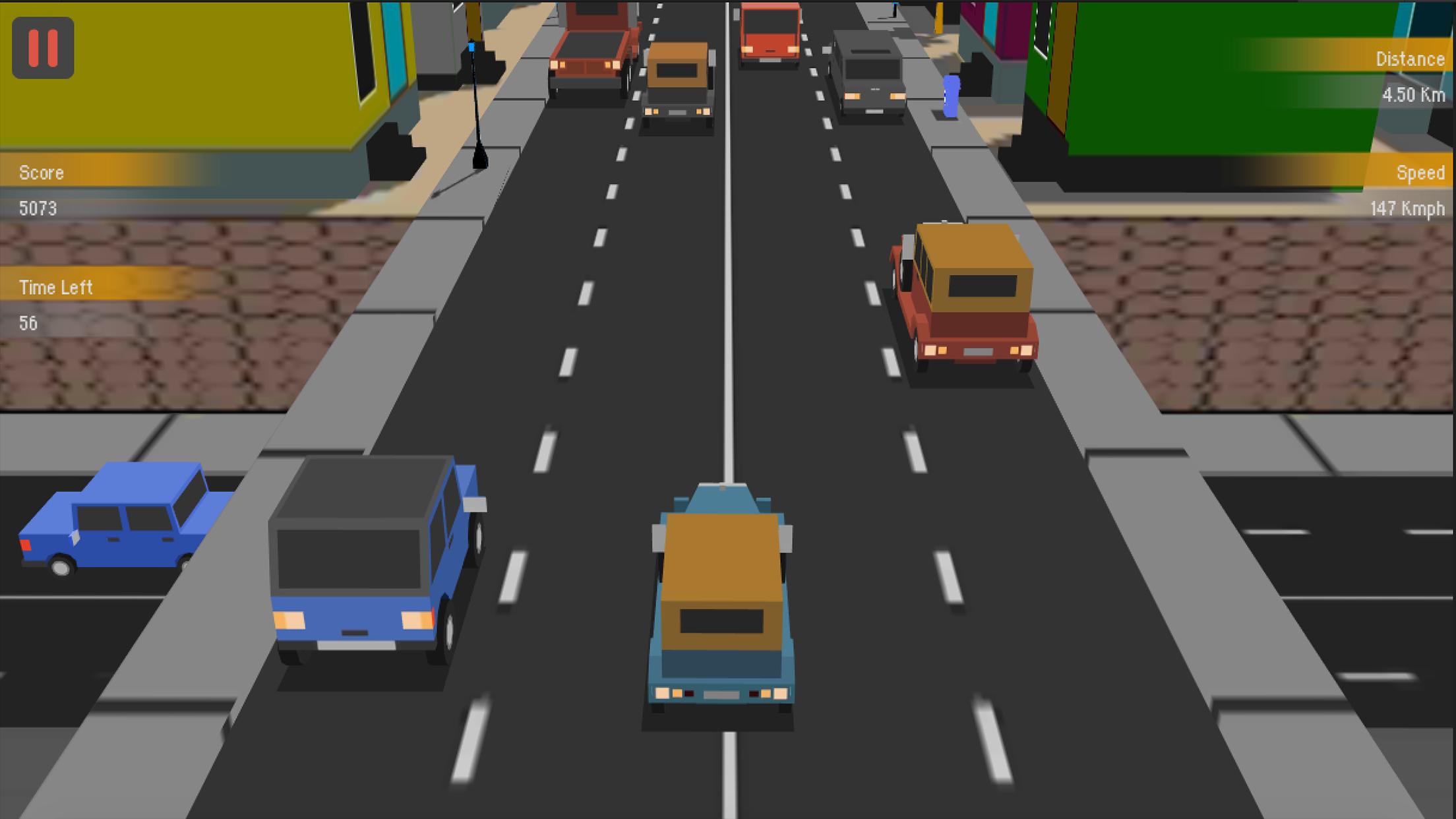 Traffic Racing : Blocky