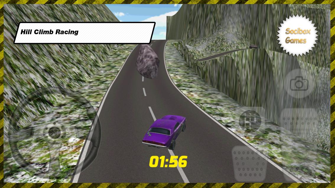 Purple Car Racing